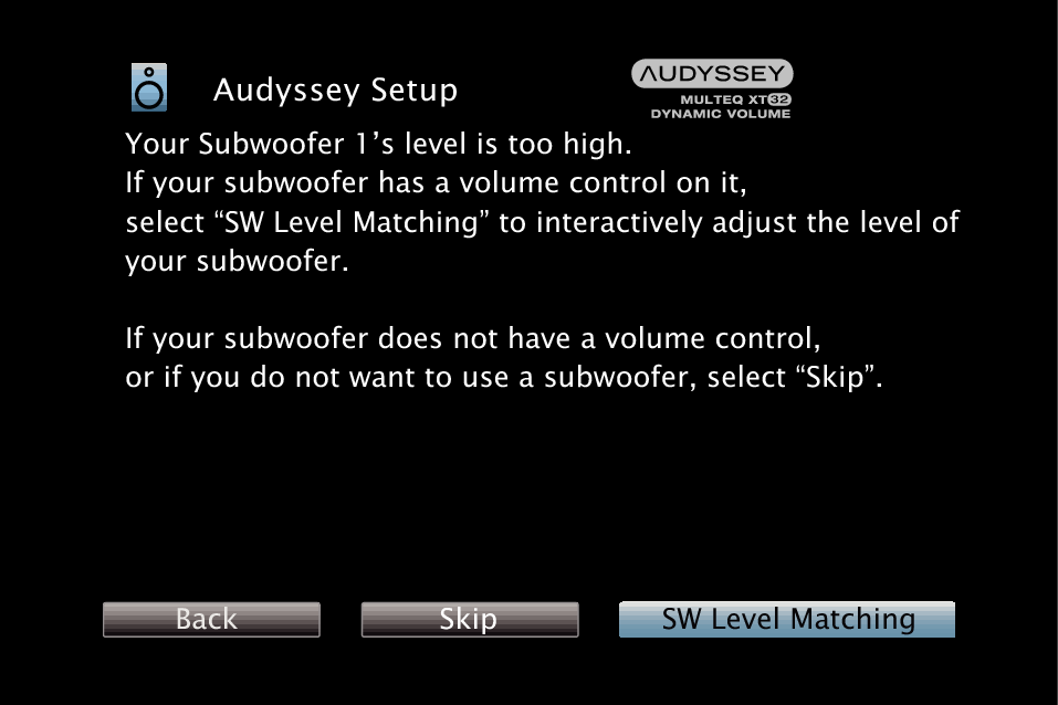 GUI AudysseySetup SW X3300